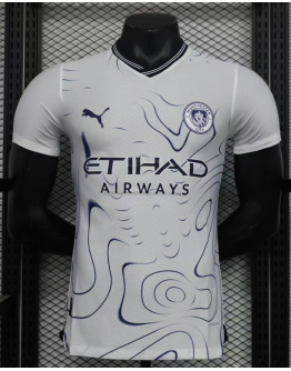 24/25 Manchester City Puma Away Replica Custom Player Version Football Jersey - White