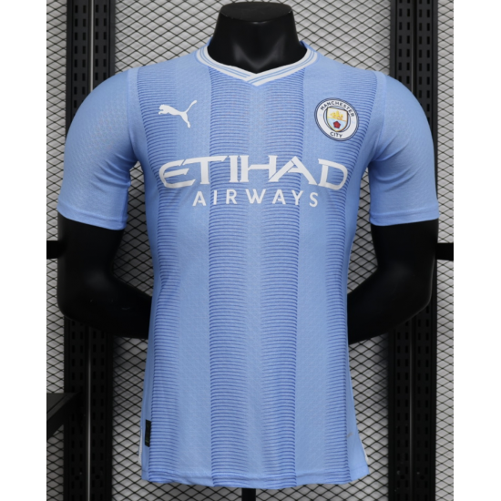 Manchester City Puma 2023/24 Authentic Custom Jersey - Sky Blue