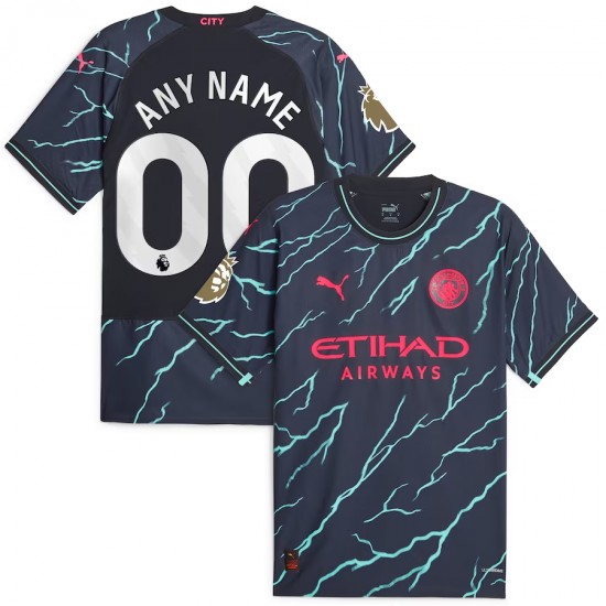 Manchester City Puma 2023/24 Third Authentic Custom Jersey - Navy