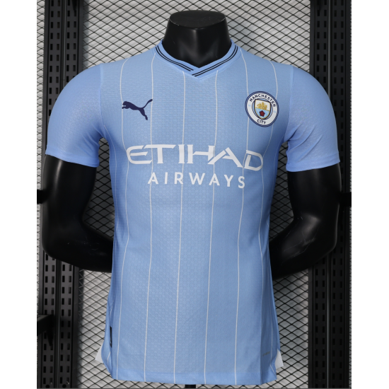 23/24 Manchester City Puma Home Replica Player Soccer Jersey - Sky Blue