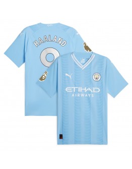 Erling Haaland Manchester City Puma 2023/24 Replica Player Jersey - Sky Blue