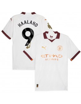 Erling Haaland Manchester City Puma 2023/24 Away Replica Jersey - White