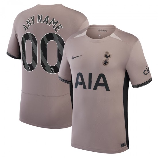 Tottenham Hotspur Nike 2023/24 Third Stadium Replica Custom Jersey – Tan