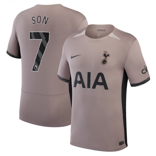 Son Heung-Min Tottenham Hotspur Nike 2023/24 Third Stadium Replica Player Jersey – Tan