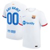 Barcelona Nike 2023/24 Away Custom Replica Jersey - White