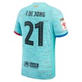 Frenkie de Jong Barcelona Nike 2023/24 Third Authentic Jersey - Aqua