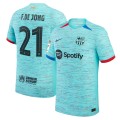 Frenkie de Jong Barcelona Nike 2023/24 Third Authentic Jersey - Aqua