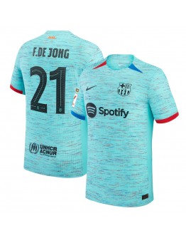 Frenkie de Jong Barcelona Nike 2023/24 Third Replica Jersey - Aqua