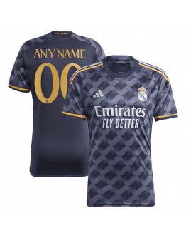 Real Madrid adidas 2023/24 Away Replica Custom Jersey - Navy