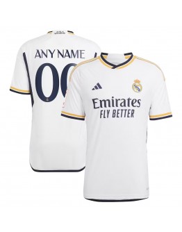 Real Madrid adidas 2023/24 Home Replica Custom Jersey - White