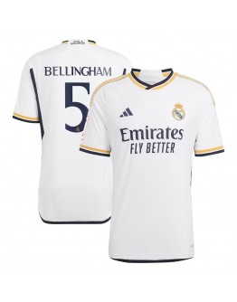 Jude Bellingham Real Madrid adidas 2023/24 Home Replica Jersey - White