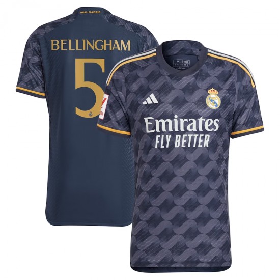 Jude Bellingham Real Madrid adidas 2023/24 Away Authentic Player Jersey - Navy