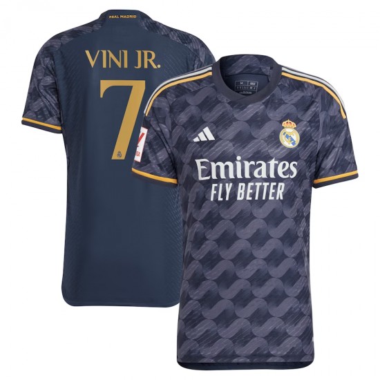 Vinicius Junior Real Madrid adidas 2023/24 Away Authentic Player Jersey - Navy