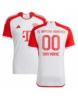 Bayern Munich adidas 2023/24 Home Replica Custom Jersey - White