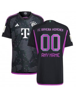 Bayern Munich adidas 2023/24 Away Replica Custom Jersey - Black