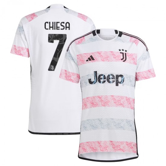 Federico Chiesa Juventus adidas 2023/24 Away Authentic Jersey - White