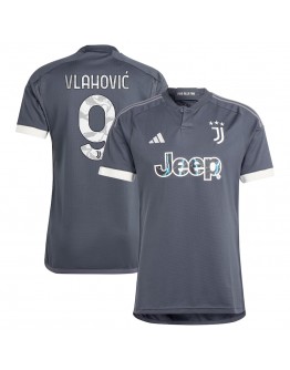 Dušan Vlahović Juventus adidas 2023/24 Third Replica Player Jersey - Gray