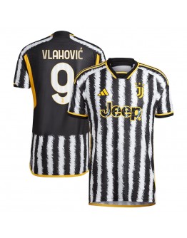 Dušan Vlahović Juventus adidas 2023/24 Home Replica Player Jersey - Black