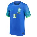 Neymar Jr. Brazil National Team Nike 2022/23 Away Vapor Match Authentic Player Jersey - Blue