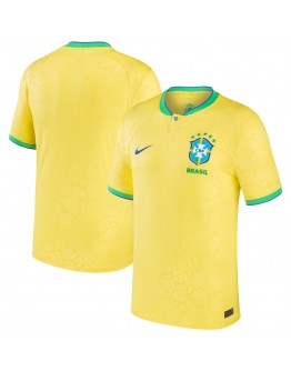 Brazil National Team Nike 2022/23 Home Breathe Stadium Replica Player Jersey - Yellow