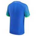 Brazil National Team Nike 2022/23 Away Vapor Match Authentic Blank Jersey - Blue