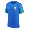 Brazil National Team Nike 2022/23 Away Vapor Match Authentic Blank Jersey - Blue