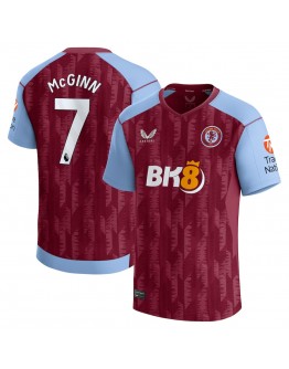 McGinn Aston Villa Castore Home Shirt 2023-24 Home Replica Player Jersey-Burgundy