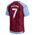 McGinn Aston Villa Castore Home Shirt 2023-24 Home Replica Player-Burgundy