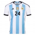 Men's Authentic adidas E. Fernandez Argentina Home Jersey 2022 - 3 Stars