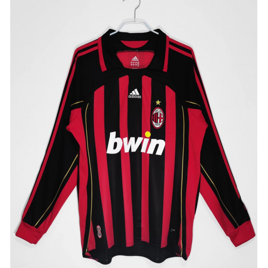 2006/2007 AC Milan Home Retro Jersey-Red