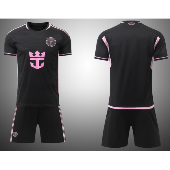 2024~2025 Inter Miami FC Away Replica kids Soccer uniform - Black