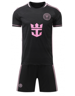 2024 kids Replica Soccer uniforms for Inter Miami FC Away  - Black