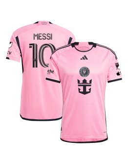 2024 Messi #10 Jersey Inter Miami Home Player Version with patches on - Pink