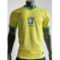 Brazil National Team Nike 2024 Home Breathe Stadium Replica Player Jersey - Yellow