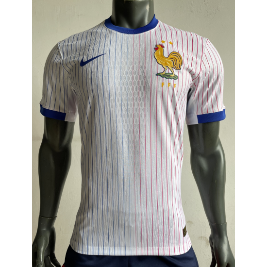 2024 France National Team Nike Away Copy Player Version Soccer Jersey - White