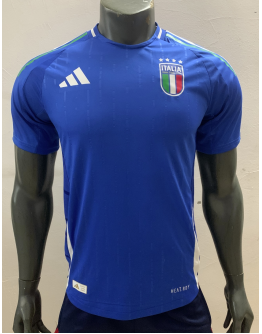 2024 Italy National Team adidas Home Replica Soccer Jersey Player Version - Blue