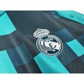 Real Madrid 17/18 season retro away jersey long sleeve-green