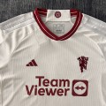 Manchester United adidas 2023/24 Away Replica Jersey - white