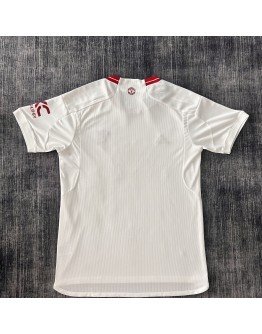 Manchester United adidas 2023/24 season Fans Version Away jerseys- white