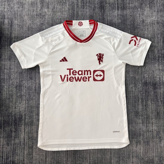 Manchester United adidas 2023/24 Away Replica Jersey - white