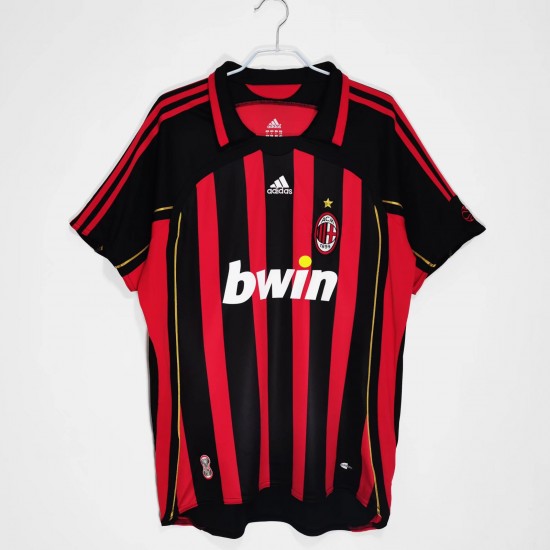 2006/2007 AC Milan Home Retro Jersey-Red