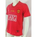 Manchester United 07/08 season retro fan version home jersey-red