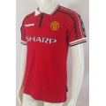 Manchester United 98/00 season retro long-sleeved fan version home jersey-red