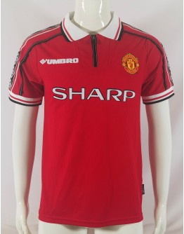 Manchester United 98/00 season retro fan version home jersey-red