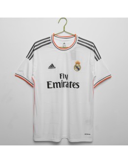 Real Madrid 13/14 season retro fan version home jersey -white