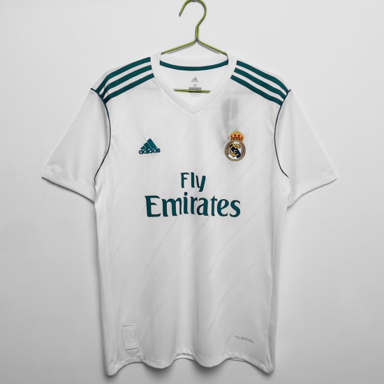 Real Madrid 17/18 season retro fan version home jersey -white