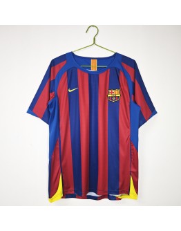 05/06 season Barcelona Messi retro home fan version jersey-Royal