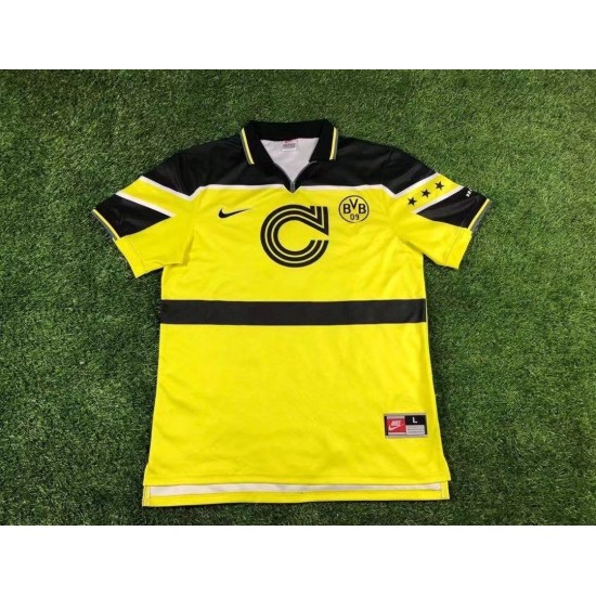 Borussia Dortmund 1996/97 Home Fan version retro Jersey - Yellow