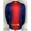 12/13Barcelona Messi retro home fan version  long sleeves jersey-Royal