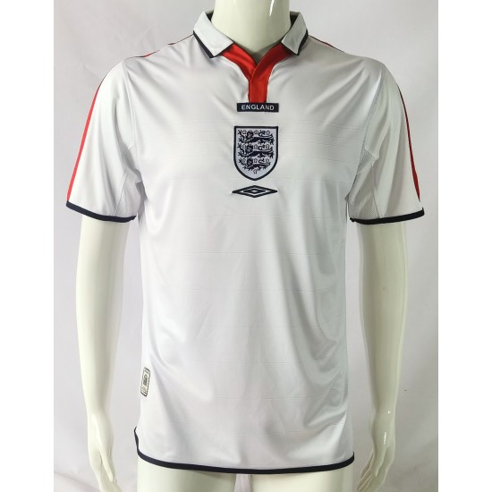 England National Team 2003/04 retro home fan version Jersey - White